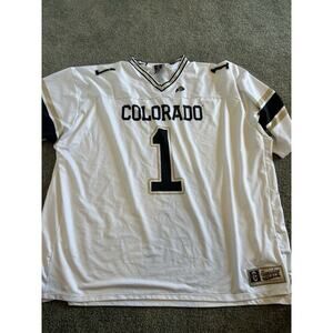 Colorado Game day Greats Men’s White Number 1 Jersey Size 4XL